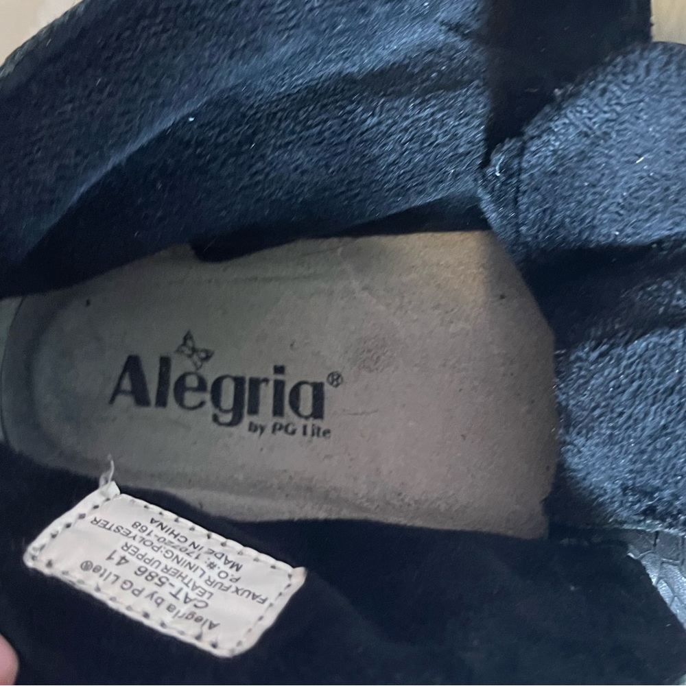 Alegria EU 41/ US 10.5 Caiti 586 Leaf Print Hook Loop Closure Ankle Goth Booties - Picture 13 of 15